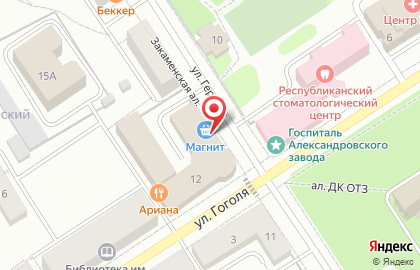 Супермаркет Дикси в Петрозаводске на карте