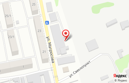 Компания по производству изделий из пенопласта Пенодекор на улице Александра Матросова на карте