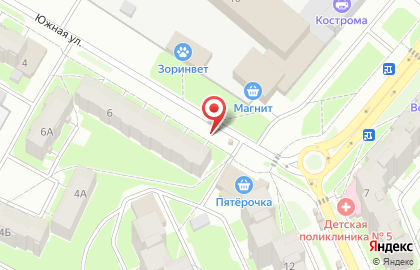 Рембытсервис на Южной улице на карте