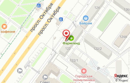 Салон женской одежды и нижнего белья Рига на проспекте Октября на карте