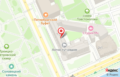 Библиотека №3, Петроградский район на карте