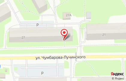 Магазин Окраина вкуснее на улице Чумбарова-Лучинского на карте