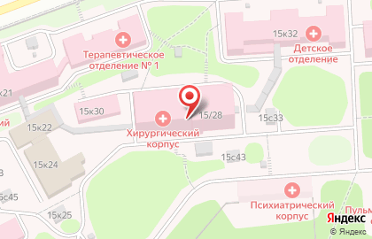 Хирургический корпус №1 на карте