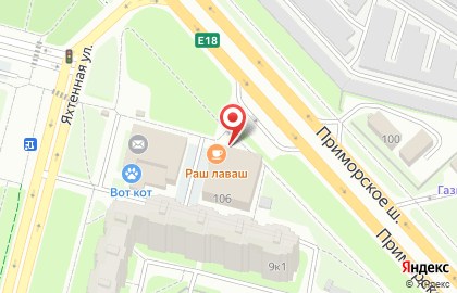 Магазин овощей и фруктов в Приморском районе на карте