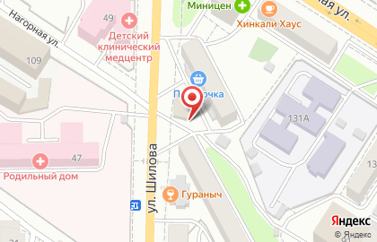 Виктория на улице Шилова на карте