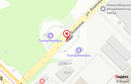 Газпромнефть на улице Аникина, 27 на карте