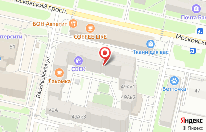 Ногтевая студия LAK на Московском проспекте на карте