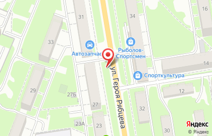 Указатель системы городского ориентирования №6103 по ул.Рябцева, д.27 р на карте