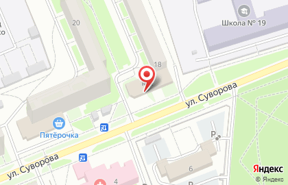 Магазин Северный в Череповце на карте