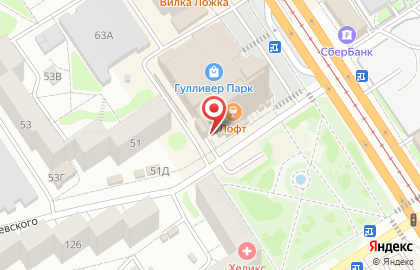 Теплая подземная парковка на Красноармейском проспекте на карте