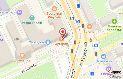Кафе русской и украинской кухни Хуторок в Мотовилихинском районе на карте