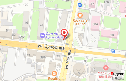 Оптика №1 на улице Чехова на карте