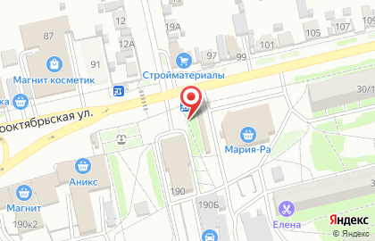Магазин мясопродуктов на Краснооктябрьской улице на карте