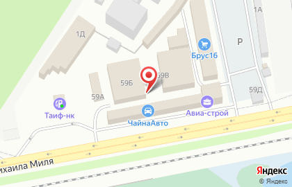 Оптово-розничная сеть Грант-СТК в Авиастроительном районе на карте