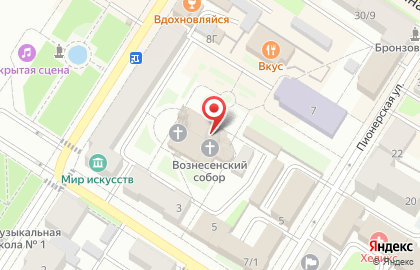Собор Вознесения Господня на улице К.Либкнехта на карте