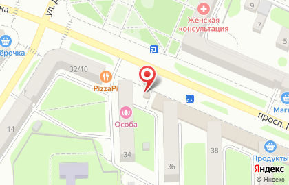 Цветочный павильон на проспекте Гагарина на карте