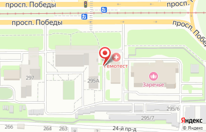 Клиника ЛОР Премиум на проспекте Победы на карте