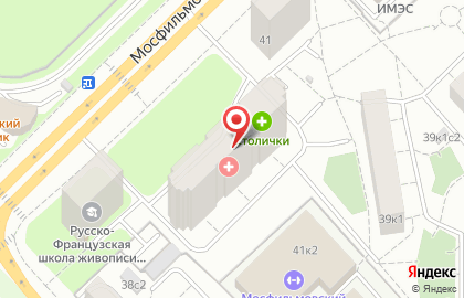 Частный Мастер на Мосфильмовской улице на карте
