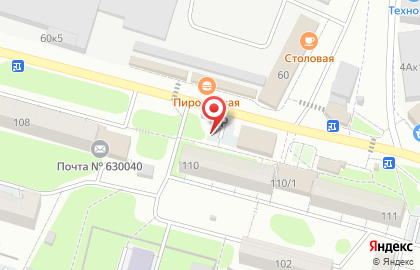 Заельцовский район Киоск по продаже фруктов и овощей в Заельцовском районе на карте
