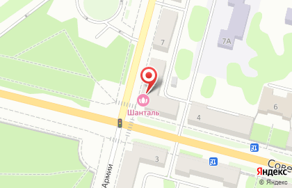 Салон красоты Шанталь на улице Советской Армии на карте