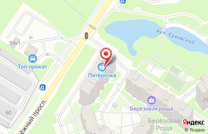 Универсам Пятёрочка на Молодёжном проспекте на карте