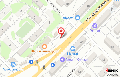 Билборды (6х3 м) от РГ Дрим на Ополченской улице на карте
