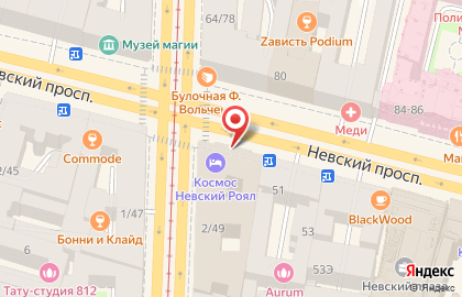 Монобрендовый салон Matryoshka на Невском проспекте на карте