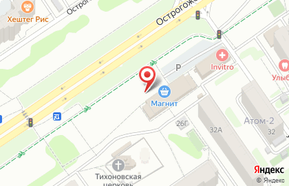 Аптека 36 плюс в Воронеже на карте