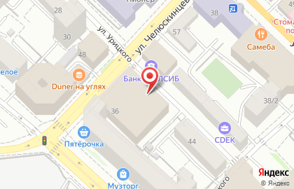 Банкомат Авангард на улице Урицкого на карте