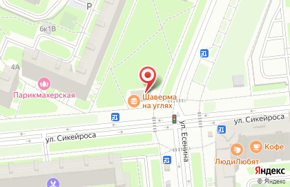 Магазин фруктов и овощей в Выборгском районе на карте