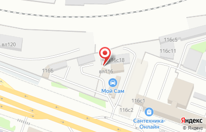 Шиномонтажная мастерская на Волоколамском шоссе на карте