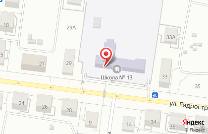 Избирательный участок №309 на улице Гидростроителей на карте