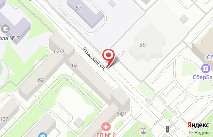 Ватрушкин на Рижской улице на карте
