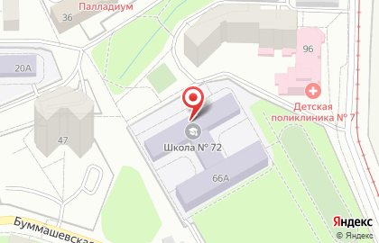 Школа танцев Non-Stop на Буммашевской улице на карте