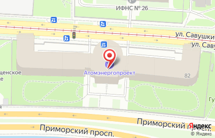 Компания Атомэнергопроект в Приморском районе на карте