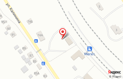 Вираж, п.г.т. Мегет на карте