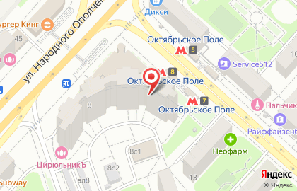 Магазин OvechkaMarket на улице Маршала Малиновского на карте
