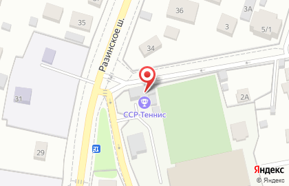 Спортивный центр ССР-Теннис на карте