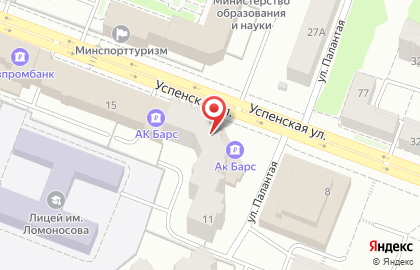 ОАО Банк ОТКРЫТИЕ на Успенской улице на карте