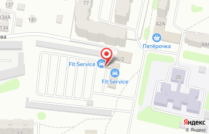 Федеральная сеть автосервисов fit Service на улице Братьев Захаровых на карте