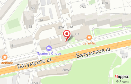 Продуктовый магазин Маргаритка в Лазаревском районе на карте