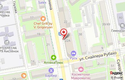 Компания по производству и установке натяжных потолков Юг-идеал на проспекте Ленина на карте