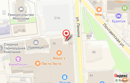 Байкальский Банк Сбербанка России на улице Ленина, 49 на карте