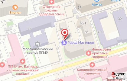 Парикмахерская Город мастеров на улице Луначарского на карте