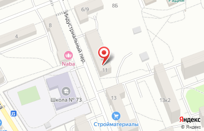 Анта в Индустриальном переулке на карте