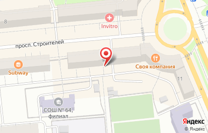Успех на проспекте Строителей на карте