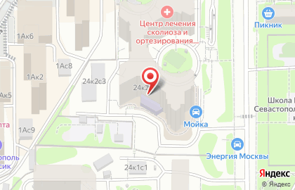 Средняя общеобразовательная школа №536 с дошкольным отделением на метро Севастопольская на карте