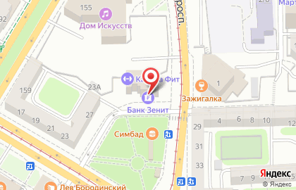 Банкомат Банк ЗЕНИТ в Калининграде на карте