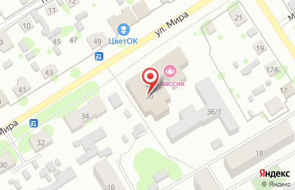 Гостиница Классик на улице Мира на карте