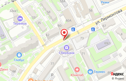 Эмма на улице Лермонтова на карте